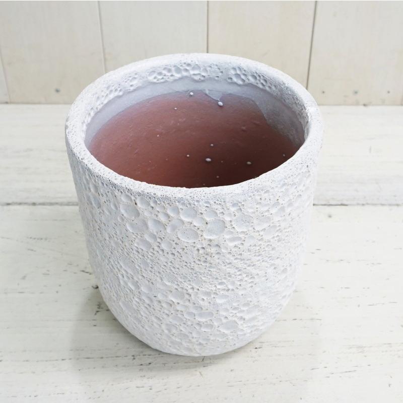 植木鉢 おしゃれ アンティーク 陶器鉢 IS101M 18cm 6号 ブルー 底穴