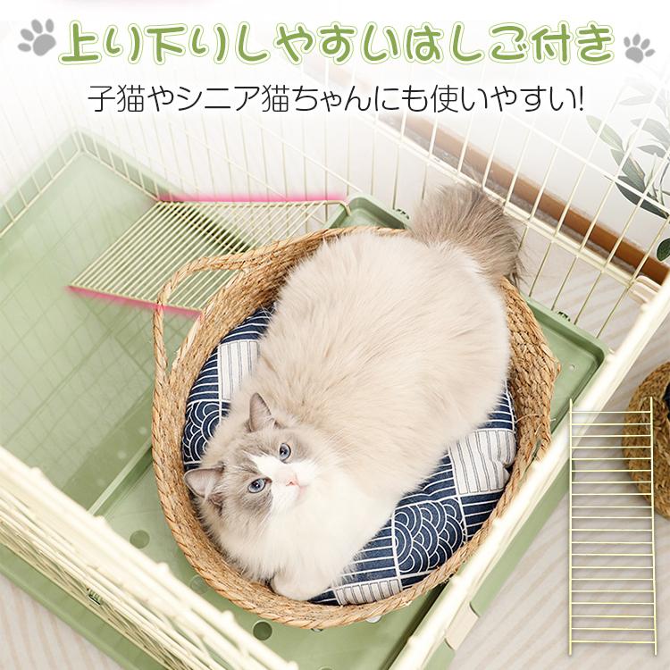 猫 ケージ キャットケージ 猫用ケージ ゲージ 大型 3段ゲージ 猫ケージ