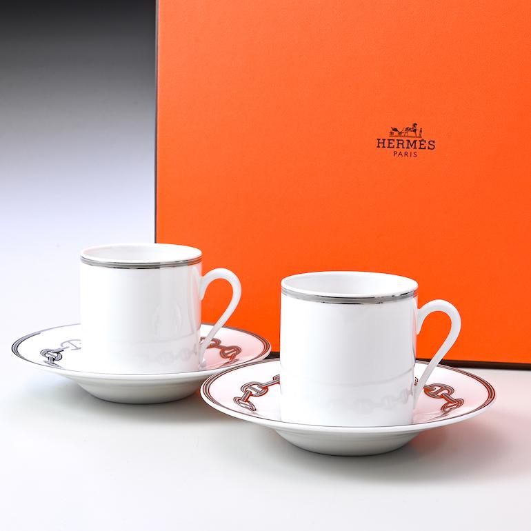 HERMES（エルメス） シェーヌダンクルプラチナ 004117P2 コーヒー