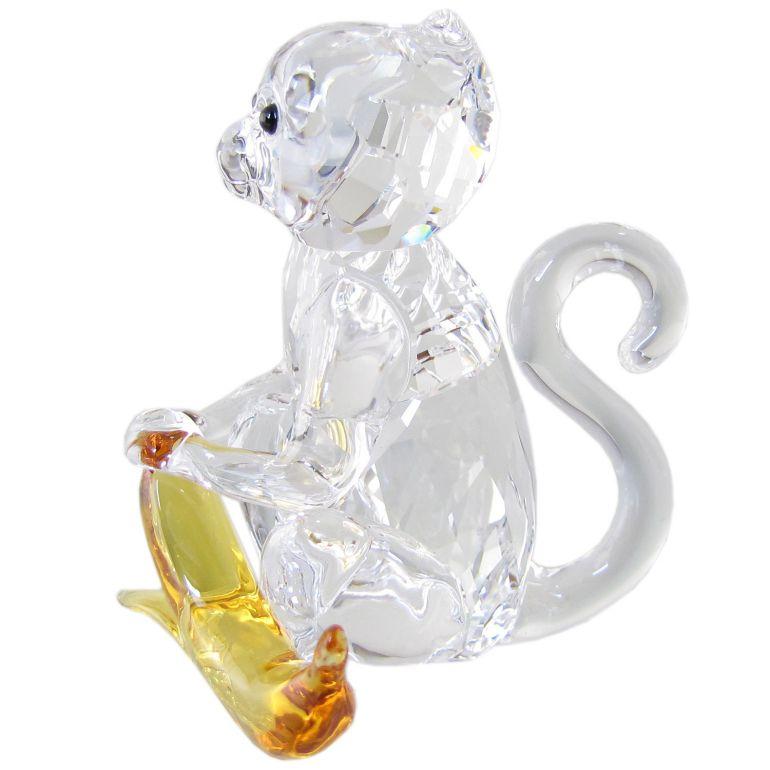 SWAROVSKI（スワロフスキー） クリスタルフィギュア サルとバナナ