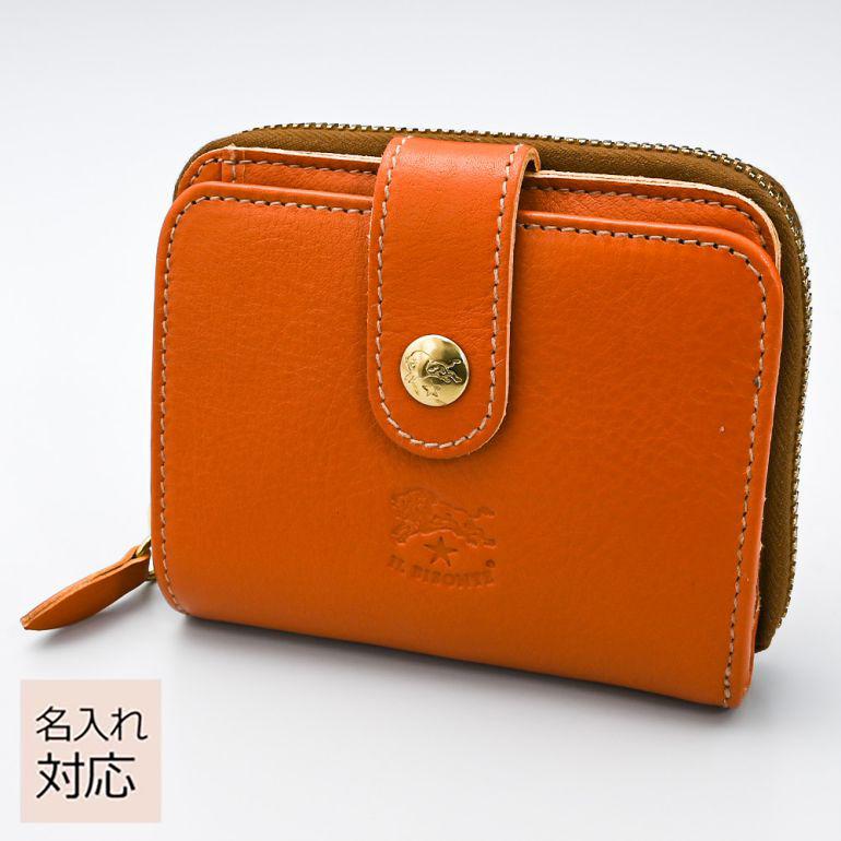 IL BISONTE（イルビゾンテ） 二つ折り財布 ラウンドファスナー