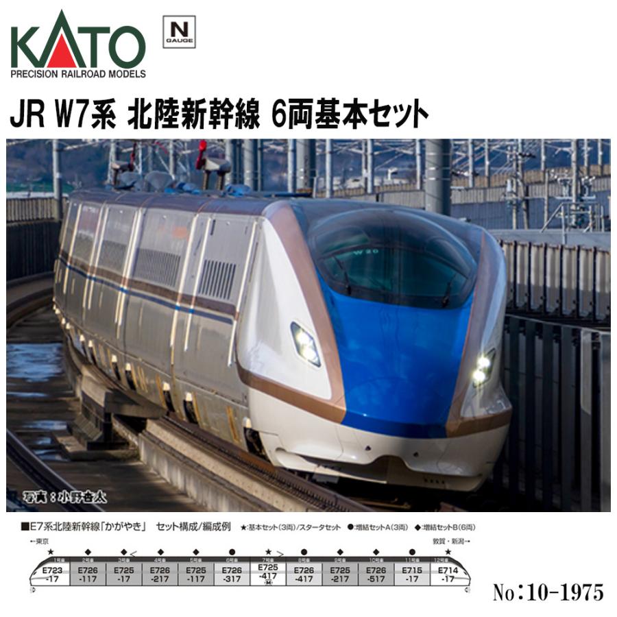 No:10-1975 KATO JR W7系北陸新幹線 6両基本セット 鉄道模型 Nゲージ