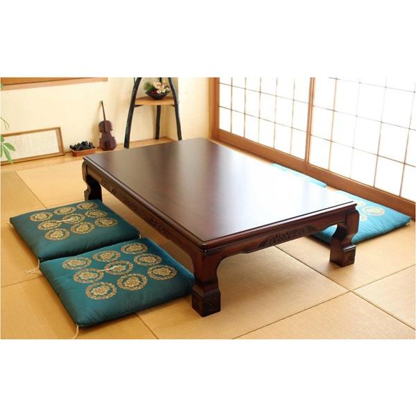 座卓 座敷机 120×80 シタン ケヤキ UV塗装 和室 テーブル : あたらしや