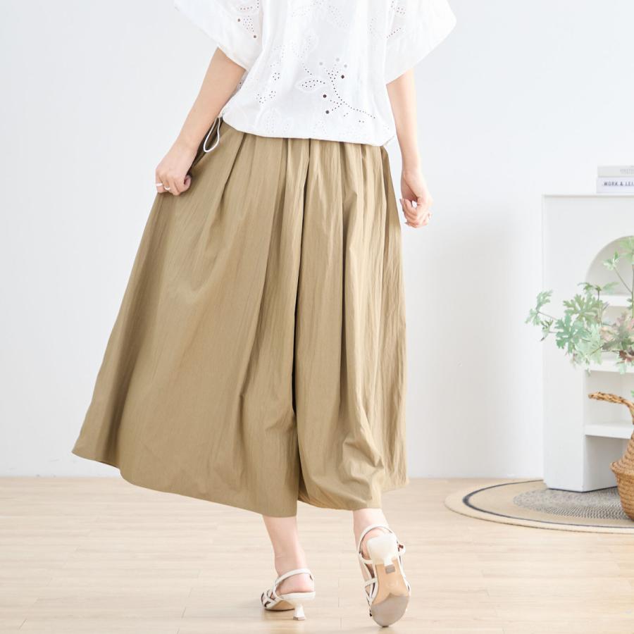 RoseHeve オリーブグリーン ガウチョパンツ タック入り RoseHeve