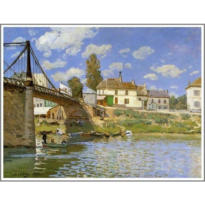 送料無料】絵画：アルフレッド・シスレー「ヴァルヌーヴ・ラ・ガレンヌ