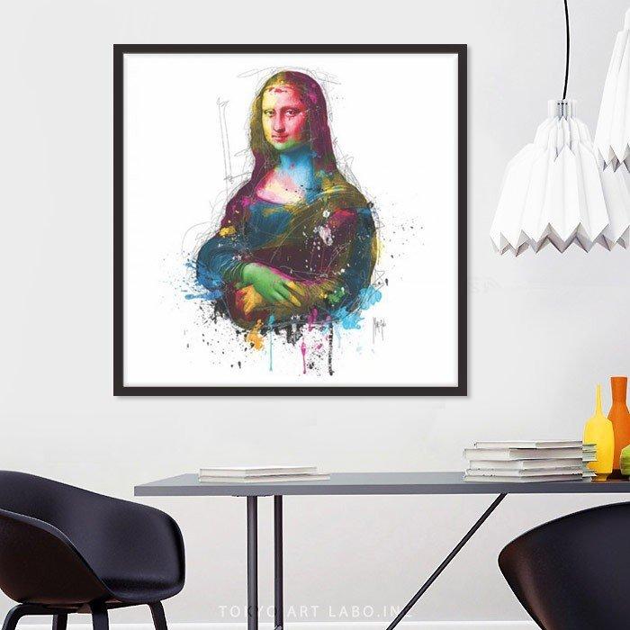 絵画 額装品 ダヴィンチ モナ リザ Da Vinci Pop ポップアート 絵