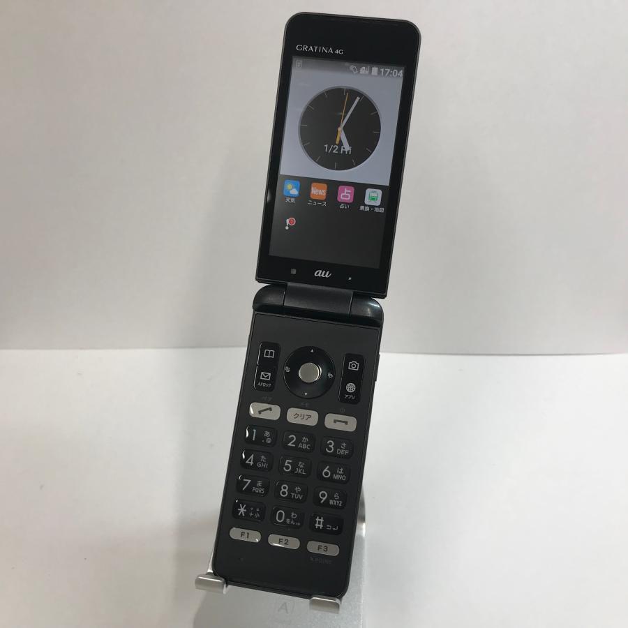 GRATINA 4G KYF31 au ブラック 本体 n04570 : アークマーケット