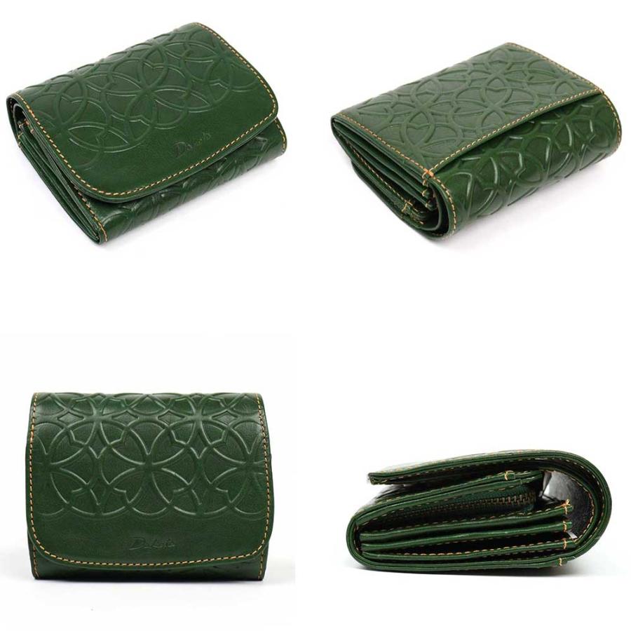 Dakota（ダコタ） 二つ折り財布 かぶせ リリーヴォ 七宝紋 花柄