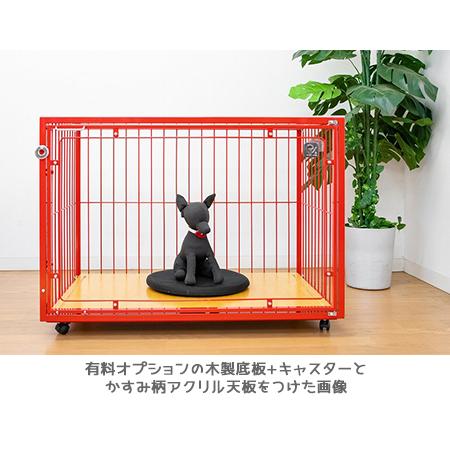 アクリル小動物用ケージ 中〜大型 木製ハウス付き アクリル小動物用