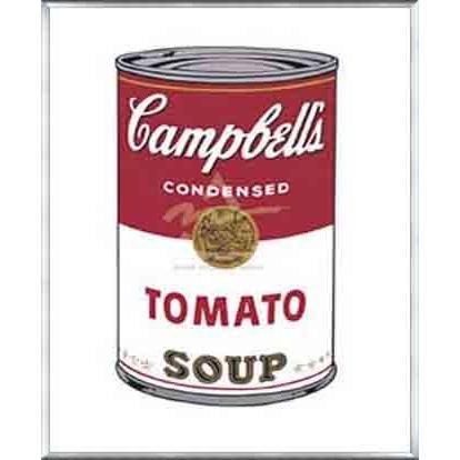 キャンベルスープ缶 I (トマト) 1968（アンディ ウォーホル） 額装品