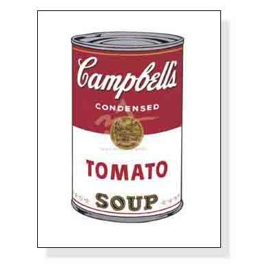 キャンベルスープ缶 I (トマト) 1968（アンディ ウォーホル） 額装品