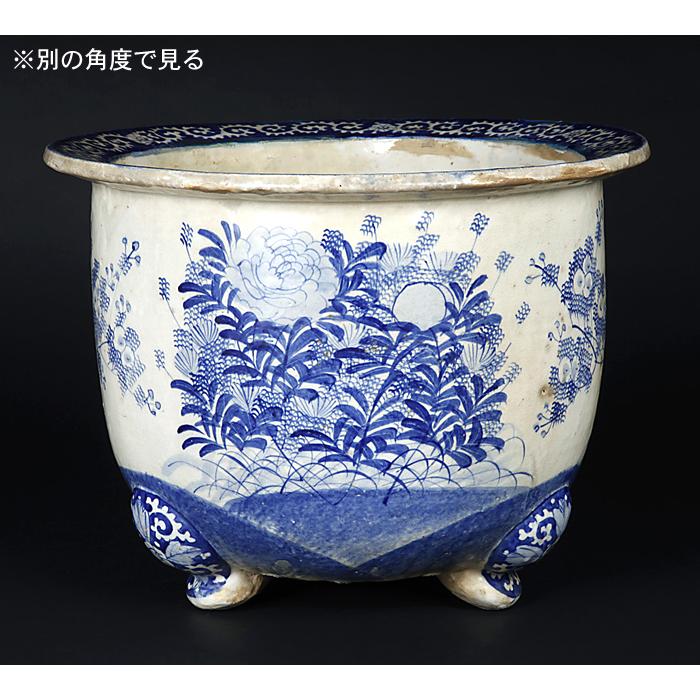 瀬戸染付丸鉢 : 盆栽彩都ヤフー店 - 通販 - Yahoo!ショッピング