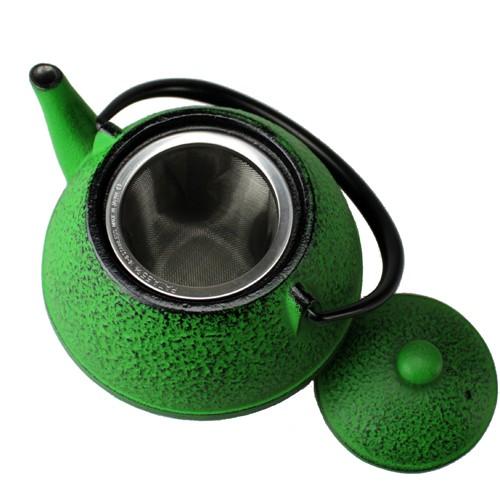 鉄瓶 急須 たまご形 グリーン 0.55L 南部鉄器鉄瓶 OIGEN 及源