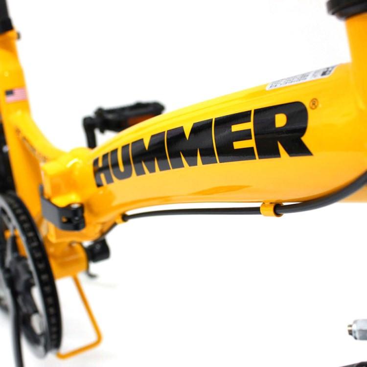 折畳み自転車] HUMMER ハマー｜ノーパンク20インチ折畳自転車YE