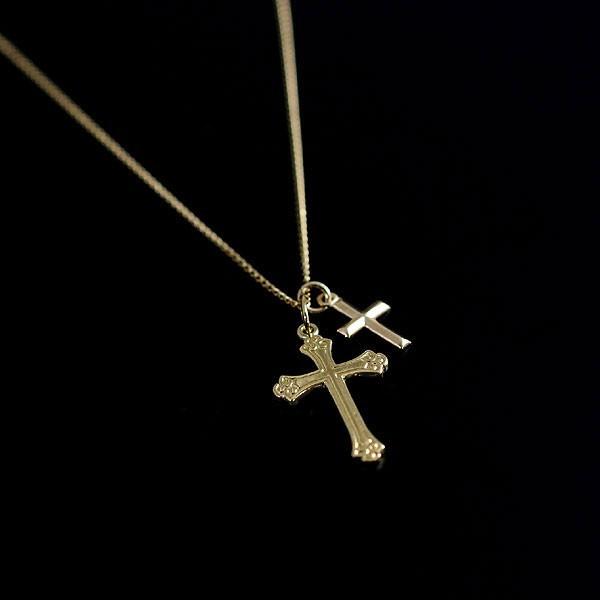 十字架 ネックレス レディース クロス ゴールド 大ぶり ゴールド