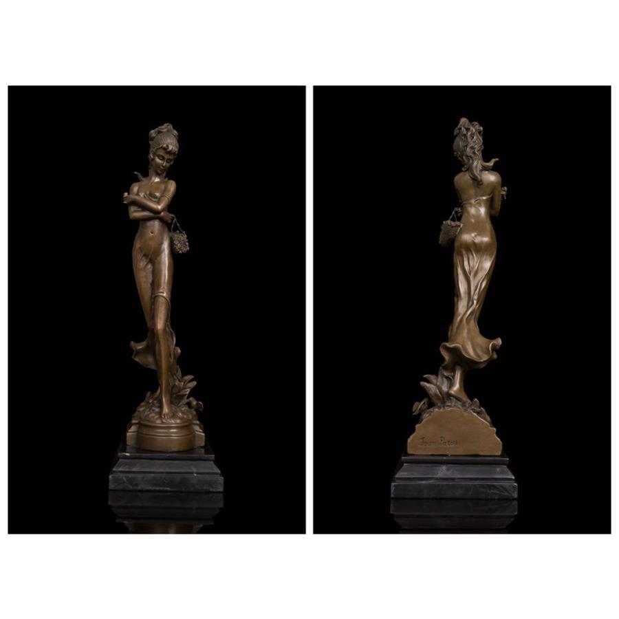 人形 ブロンズ像 置物 インテリア 工芸品 美術品 ペア 【公式通販】