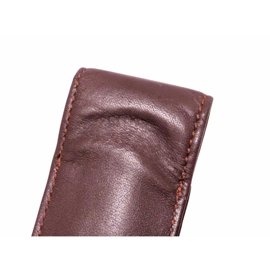 Cartier（カルティエ） マスト ペンケース レザー ボルドー 革製 2本