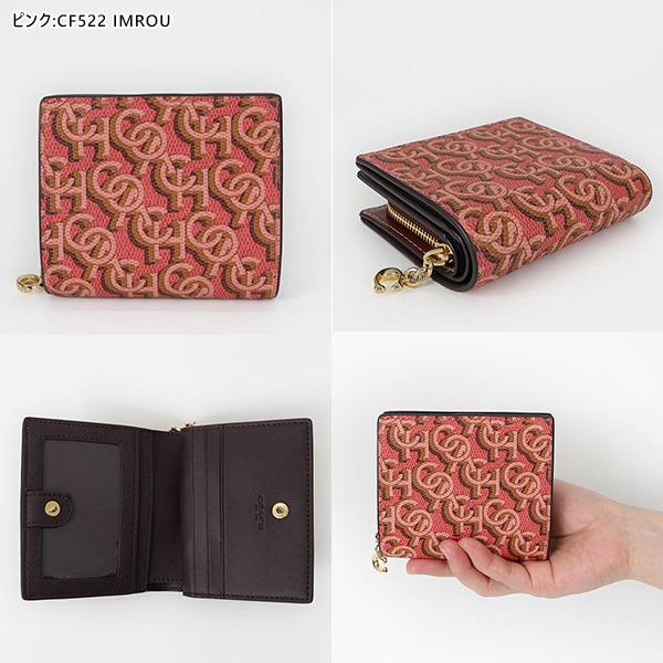 COACH（コーチ） 二つ折り財布 レディース モノグラム ロゴ ミニ