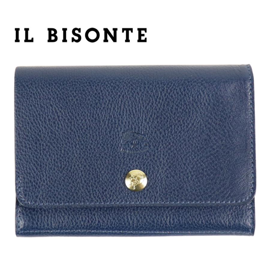 IL BISONTE（イルビゾンテ） 財布 二つ折り レザー 本革 ブルー