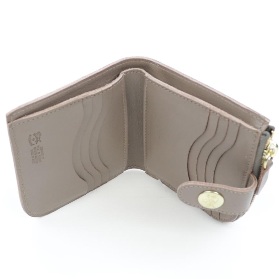 IL BISONTE（イルビゾンテ） 財布 二つ折り ボタン L字ファスナー 小銭