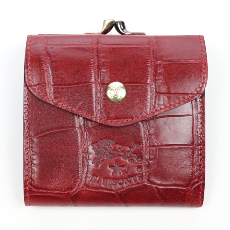 IL BISONTE（イルビゾンテ） 財布 二つ折り がま口 小銭入れ付き