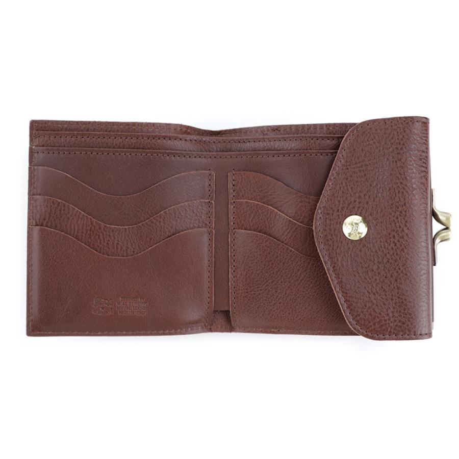 IL BISONTE（イルビゾンテ） 財布 二つ折り がま口 レザー 本革