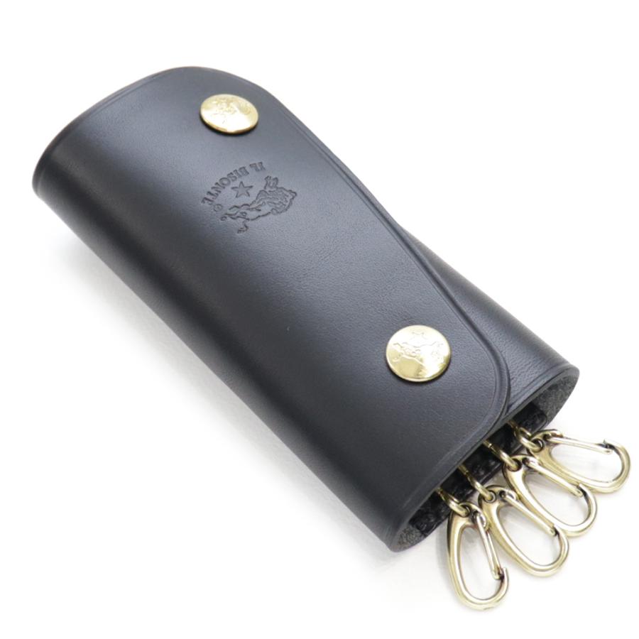 IL BISONTE（イルビゾンテ） キーケース 4連 ブラック ネロ 黒