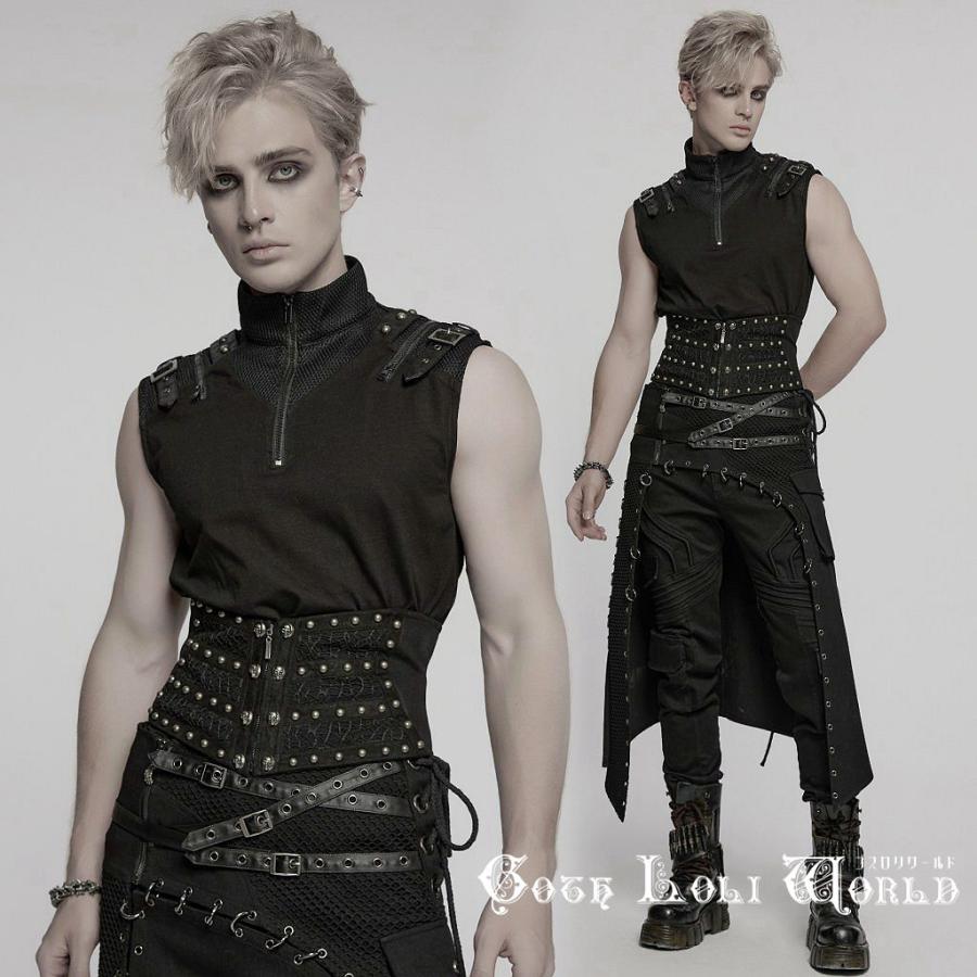 ゴスロリワールド WS-782YDM-BK ロックファッション スカルスタッズ