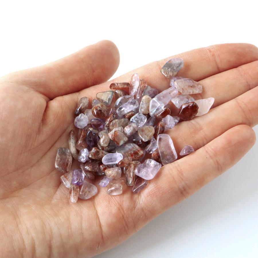 GOLD STONE オーラライト23 さざれ石 100g 水晶の中に複数の鉱物が含ま
