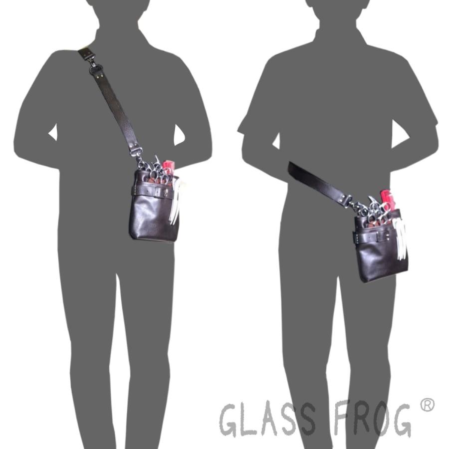 本革シザーケース 本格仕様タイプ 牛革 送料無料 ハサミ8丁収納 シザー