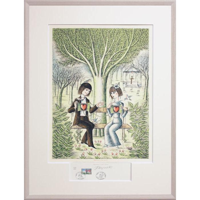 レイモン・ペイネ『心開いて』リトグラフ版画 絵画