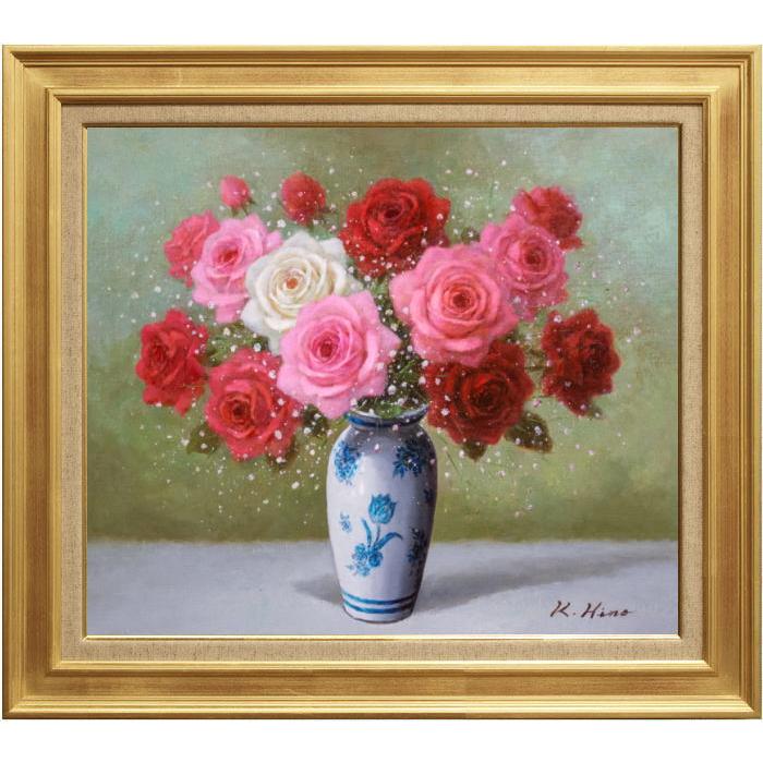 田渕眞兒 油絵 油彩 薔薇シリーズ 花 No.9 田渕眞兒 油絵 油彩 薔薇