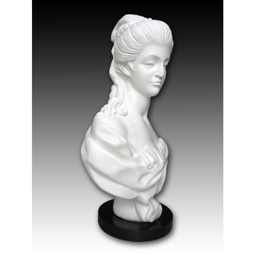 大理石彫刻 女神の胸像 A 石像 H67cm インテリア 置物 美術品 オブジェ