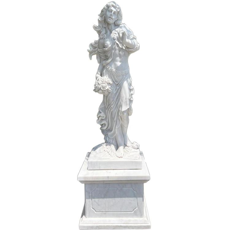 天然大理石彫刻 音楽隊 踊るヴィーナス H210cm 石像 女神 ビーナス