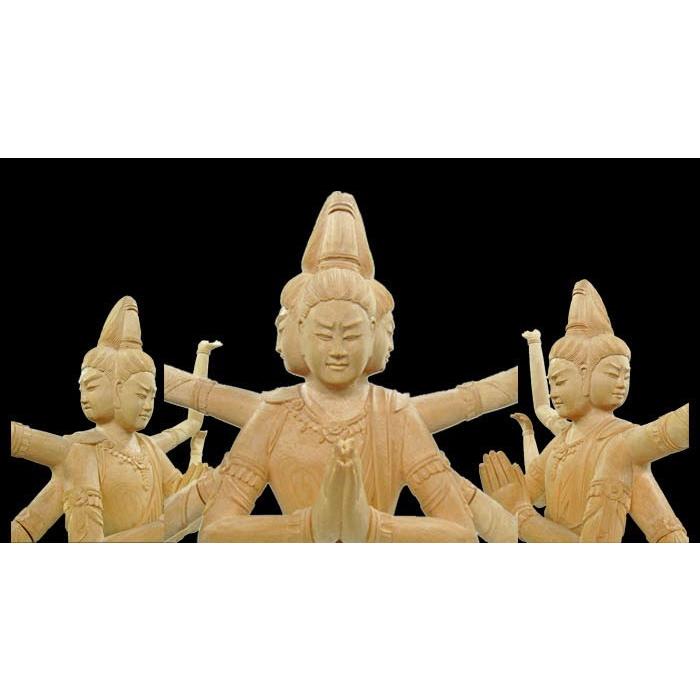 木彫 仏像 阿修羅像 檜 高さ51cm 木彫り彫刻 仏像販売 木製仏像 檜彫刻