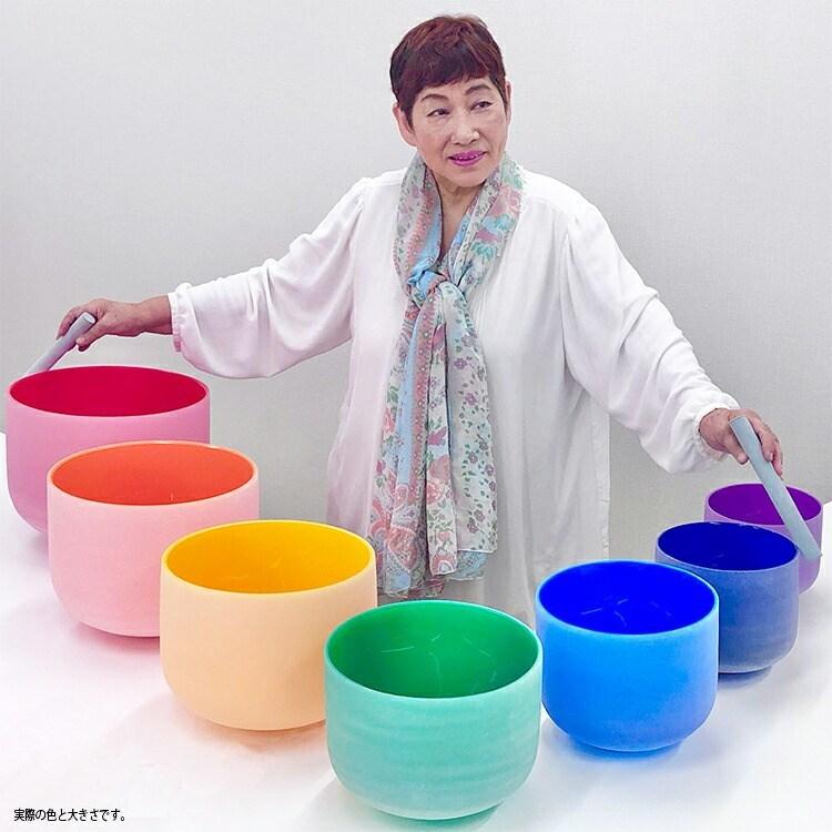 クリスタルシンギングボウル /6インチ/レインボー/ホーリーグレイル