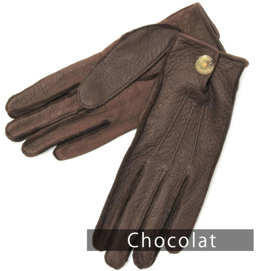 CAUSSE（コース／ガンコス）アンライニングペッカリーグローブ(ボタン