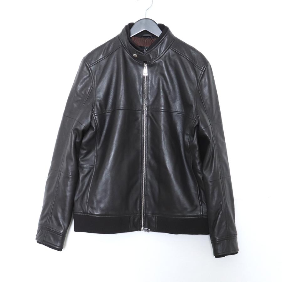 新品】AKMシングルライダースレザージャケットシープスキン羊革