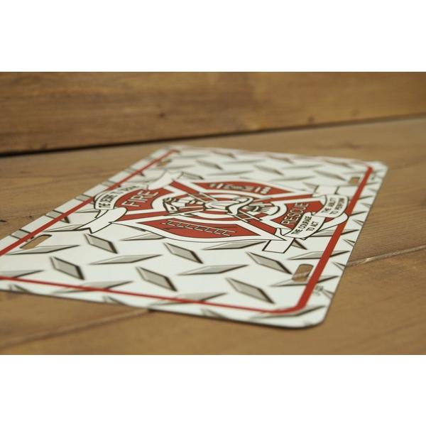 サインボード 看板 FIRE FIGHTER アメリカの消防士 ファイヤー