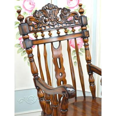 高級 マホガニー ロッキングチェア 木製 アンティーク 家具 クラシック