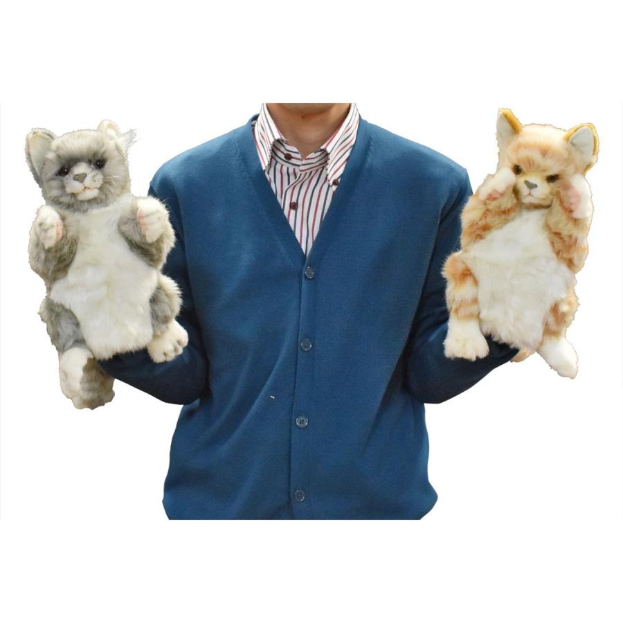 HANSA BH7182 ネコ ジンジャー ハンドパペット ねこ 猫 リアル : Dear