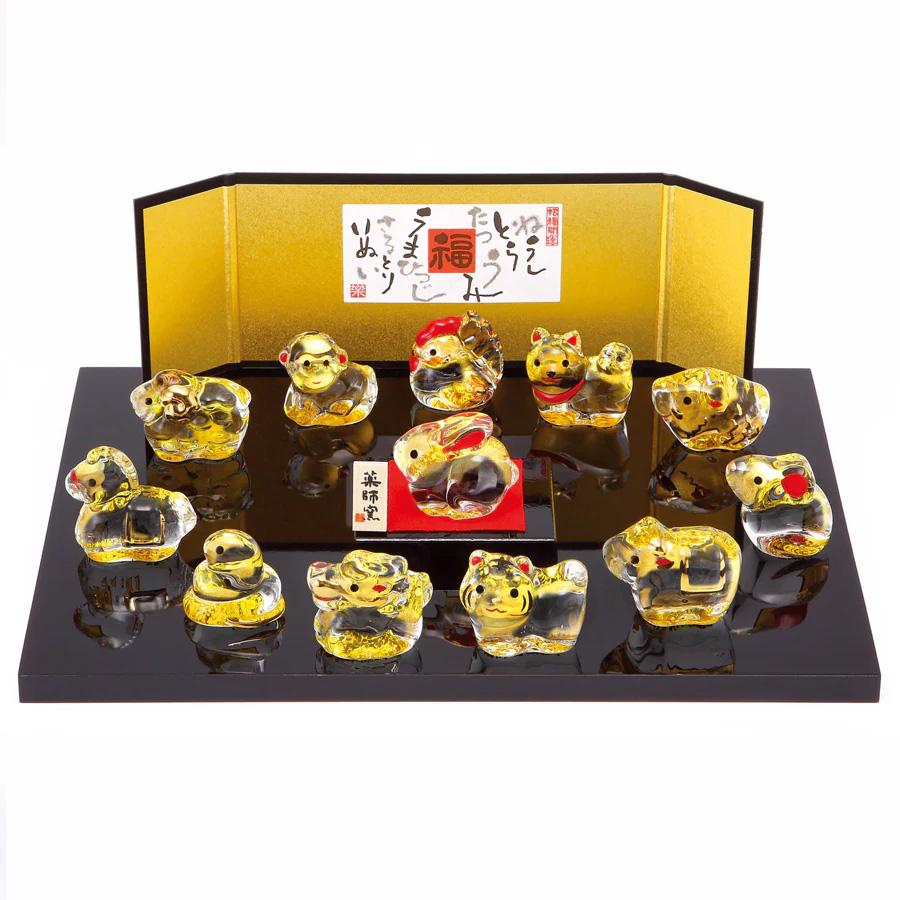 干支 置物 十二支飾り セット/ クリスタル十二支飾り /毎年使える