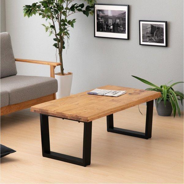 センターテーブル リビング テーブル 机 無垢材 105cm CAP : kurasino