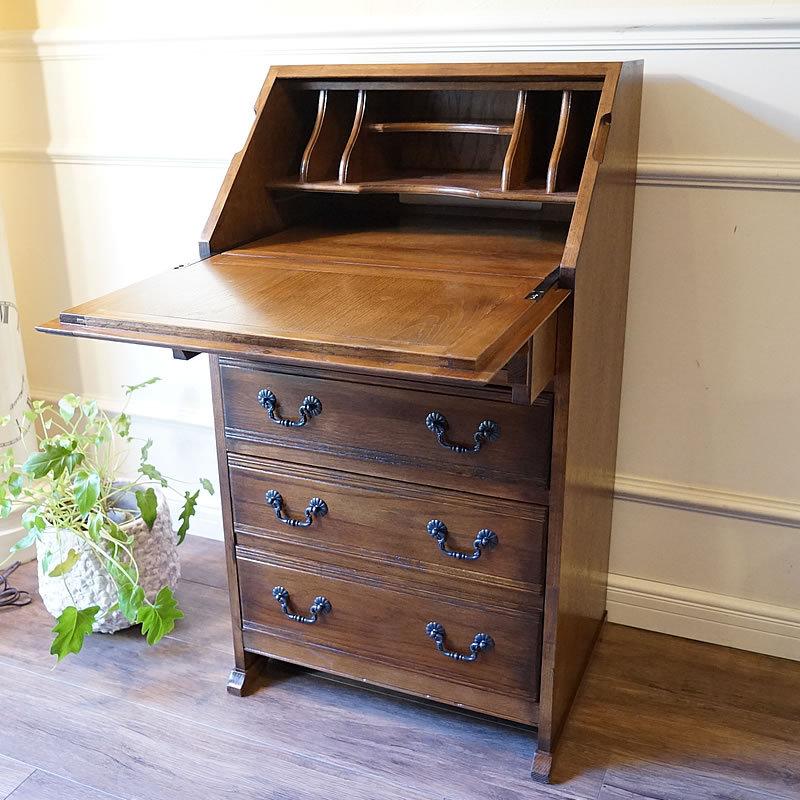 アンティーク家具 リプロダクト ライティングビューロー 机 デスク