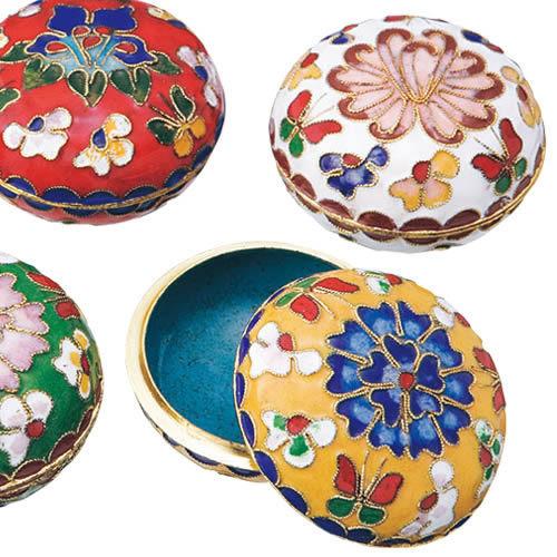 中国 お土産 七宝焼 小物入れ5個セット｜インテリア アジア 雑貨 中国