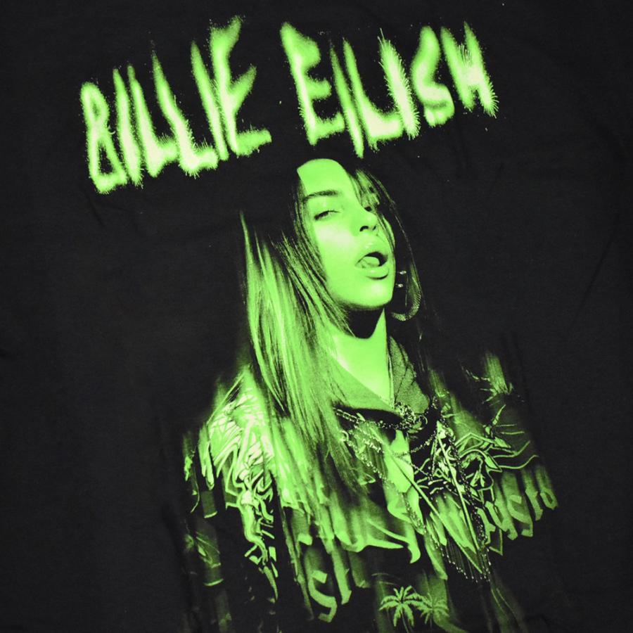 BILLIE EILISH ビリーアイリッシュ Tシャツ ブラック GREEN PHOTO TEE