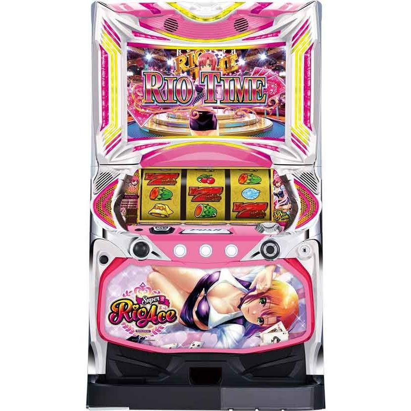 SパチスロスーパーリオエースCC コイン不要機セット 中古パチスロ実機