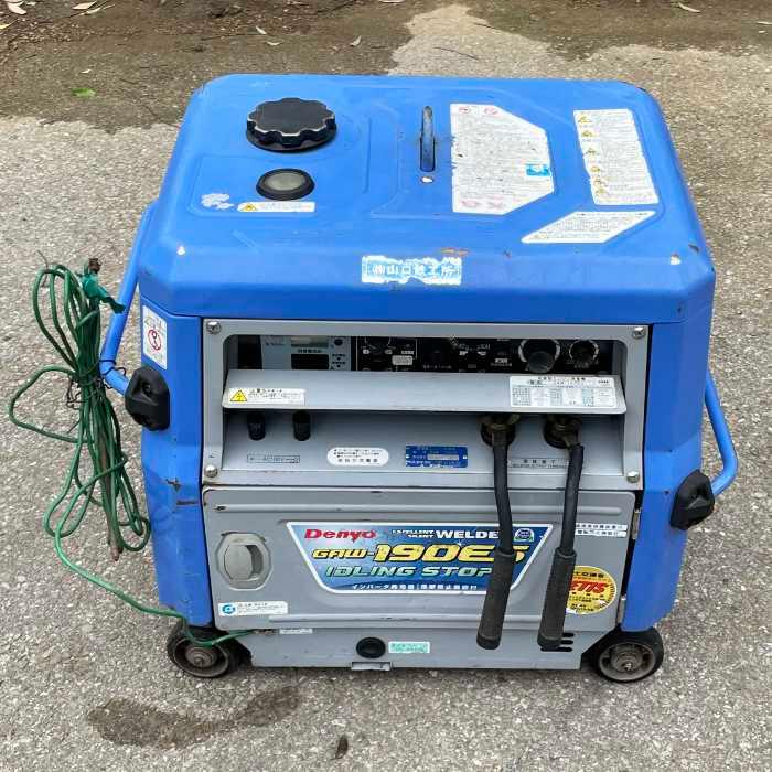 送料無料】エンジン溶接機 GAW-190ES デンヨー 2016年頃 溶接機 中古