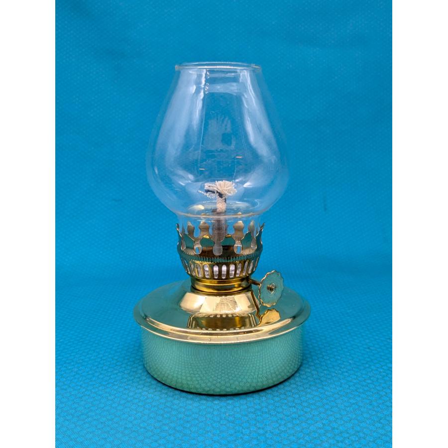 棒芯真鍮ランプ クリア豆ホヤ 42120 灯油ランプ : 江戸川屋ランプ