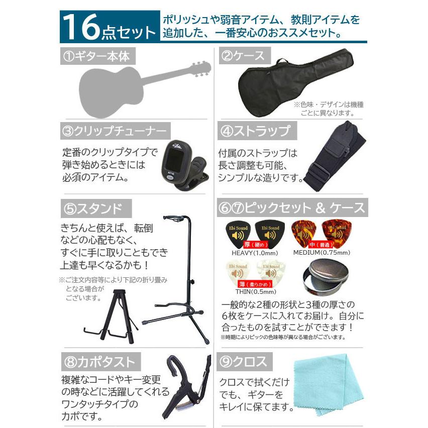 アコースティックギター アコギ 初心者 セットLegend レジェンド WG-15